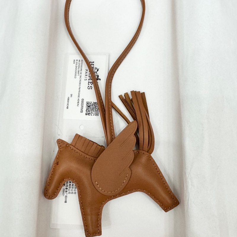 Hermes 小馬掛件 Rodeo 金色金棕 B刻全套-1