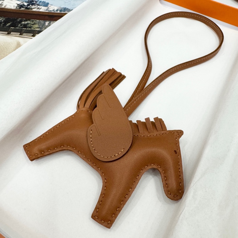 Hermes 小馬掛件 Rodeo 金色金棕 B刻全套-4