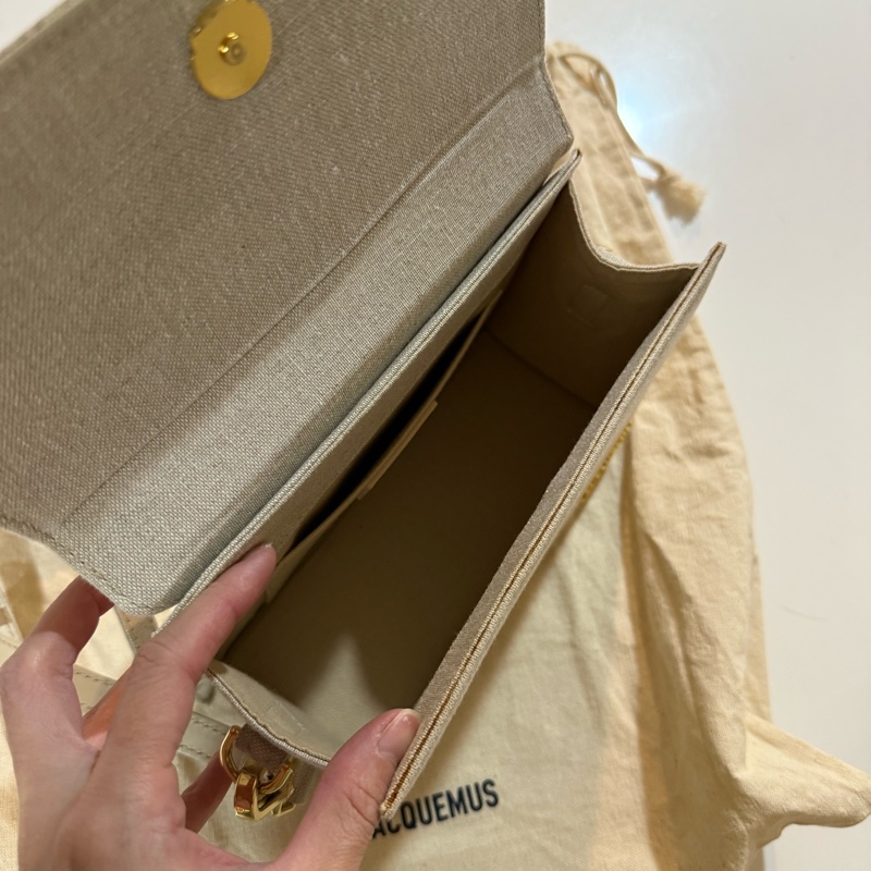 JACQUEMUS Le Chiquito large linen bag - Beige-2