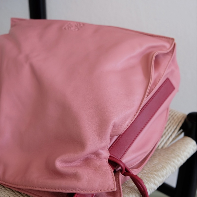Loewe 羅意威粉色拼色中號福袋💕-5