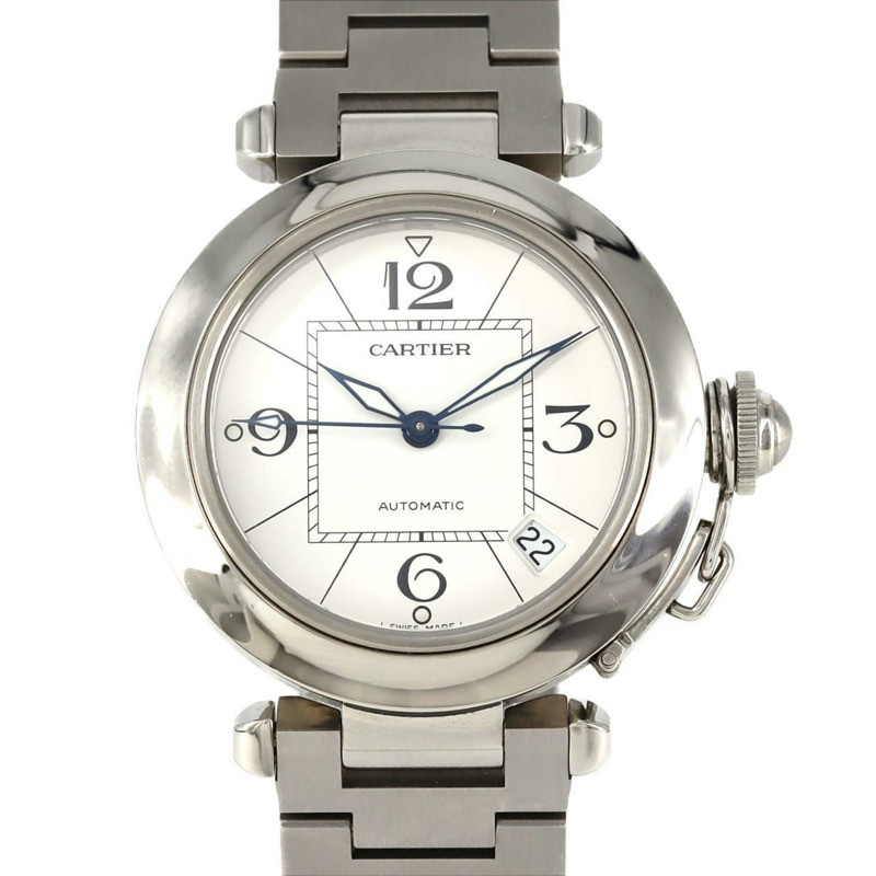 卡地亞 Pasha C W31074M7 SS 自動腕錶-0