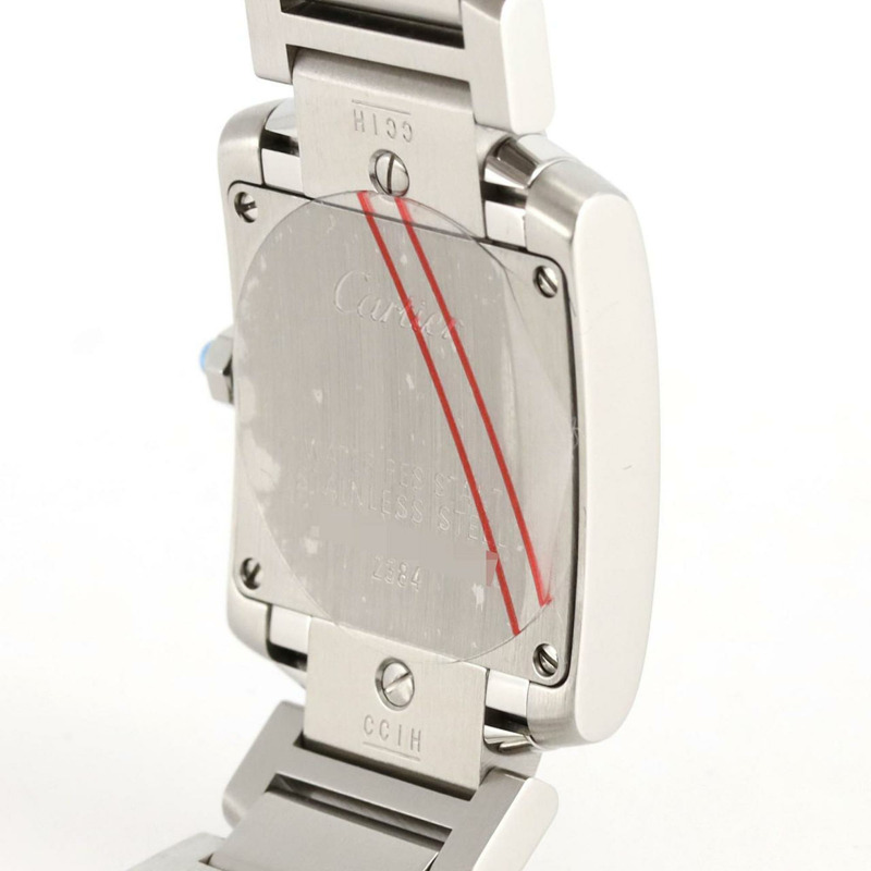 卡地亞 Tank Francaise SM W51008Q3 SS 腕錶石英-5