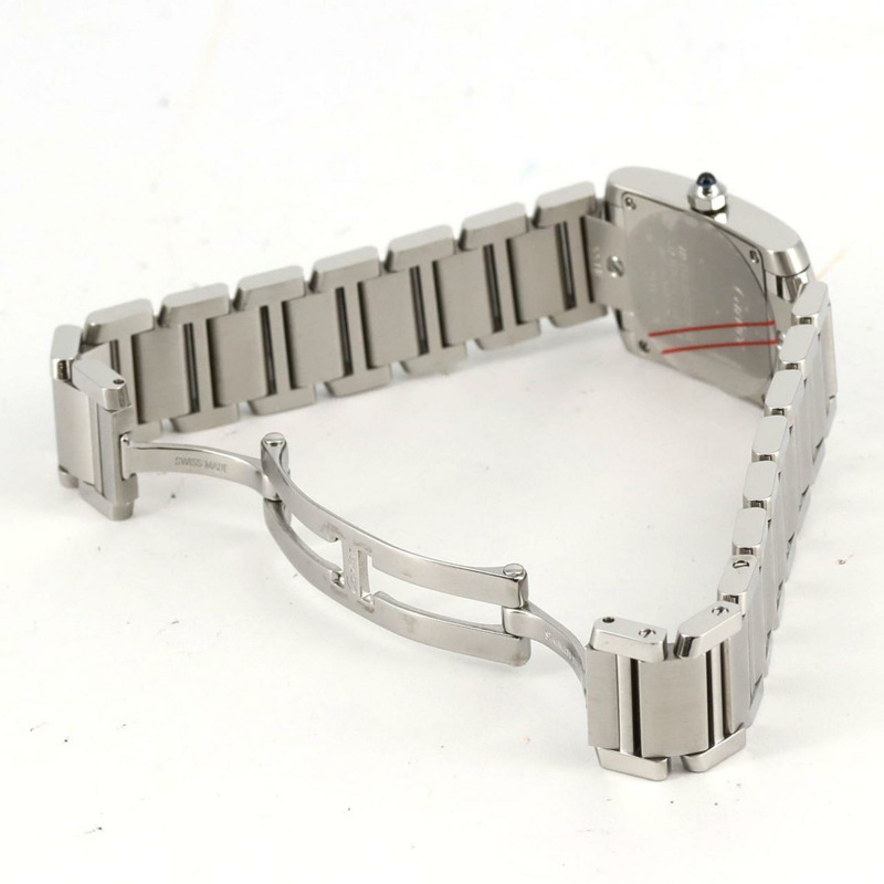 卡地亞 Tank Francaise SM W51008Q3 SS 腕錶石英-6