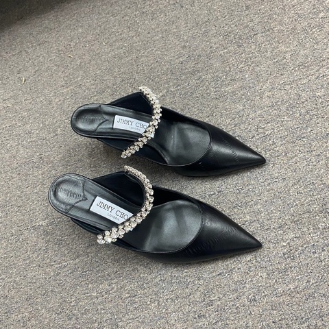 Jimmy Choo Bing 65晶饰穆勒鞋 #36