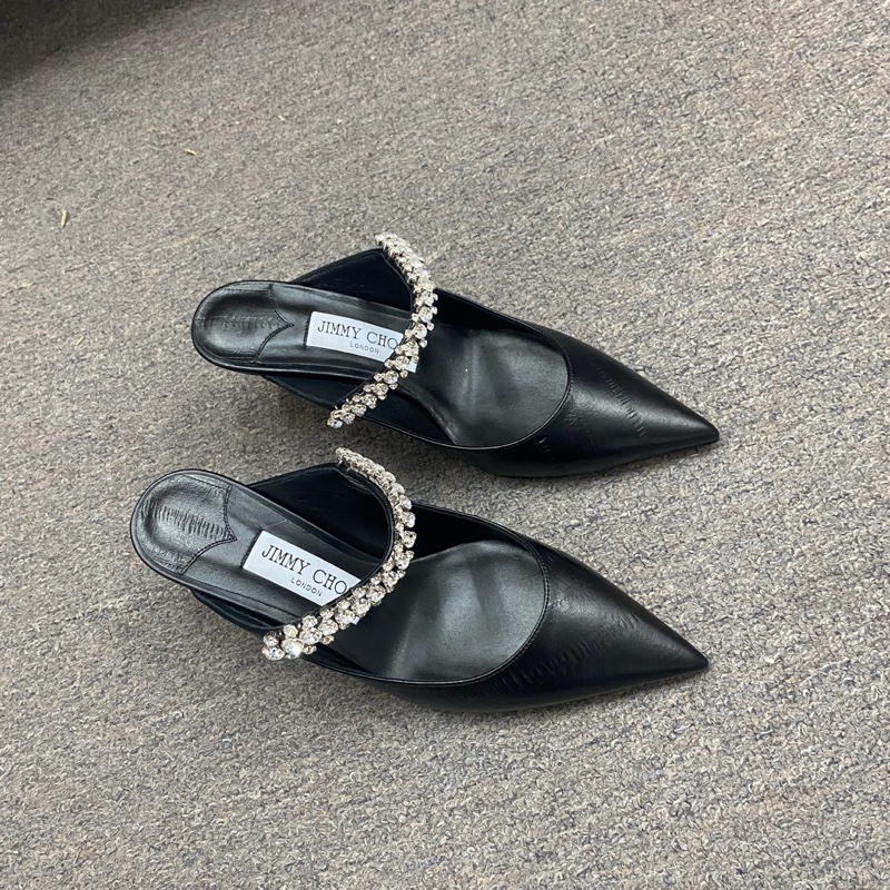 Jimmy Choo Bing 65晶饰穆勒鞋 #36-0