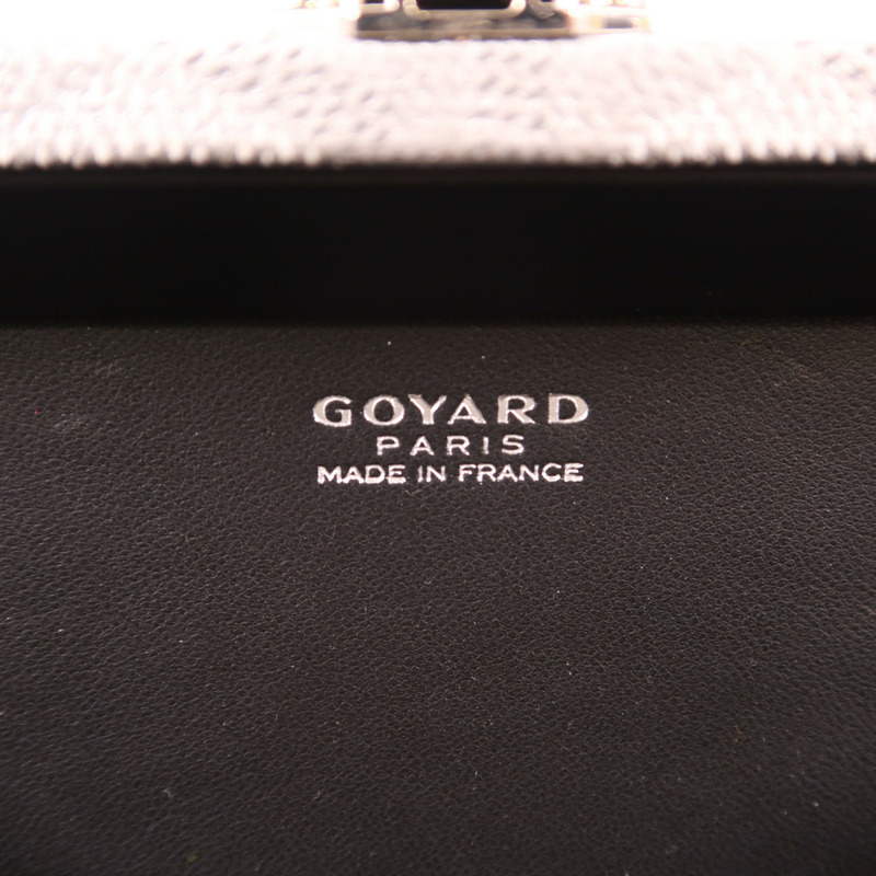 GOYARD 【激減優惠】塗層帆布Minaudiere Trunk Bag銀扣肩背袋-5