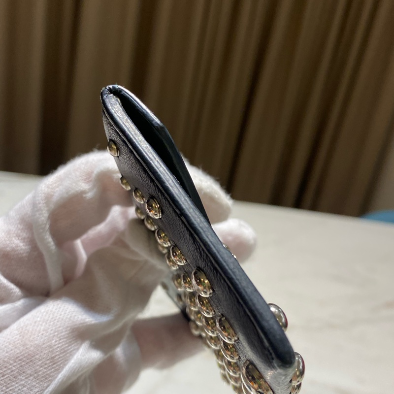 Alexander McQueen 骷顱頭 銀珠 卡夾-3