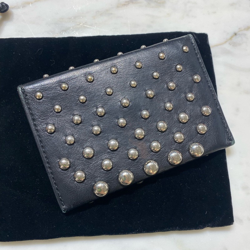 Alexander McQueen 骷顱頭 銀珠 卡夾-7