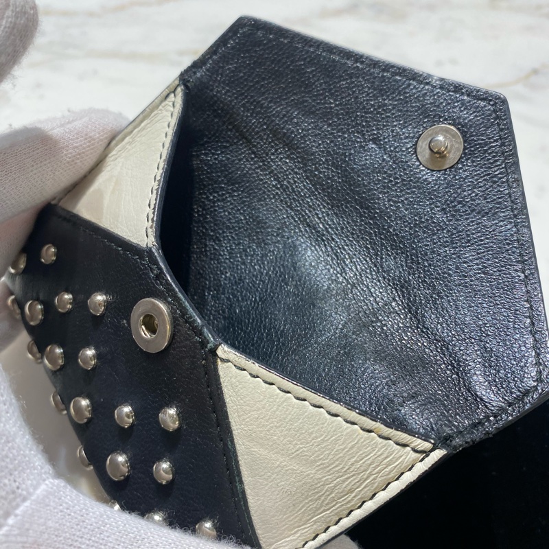 Alexander McQueen 骷顱頭 銀珠 卡夾-12