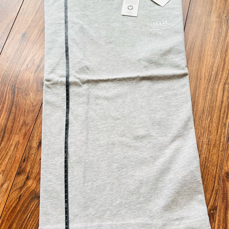 AMI 奶油黃 灰 短T 現貨 xs s-25