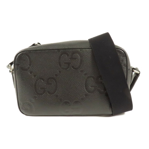 GUCCI 牛皮皮革Camera Bag銀扣肩背袋