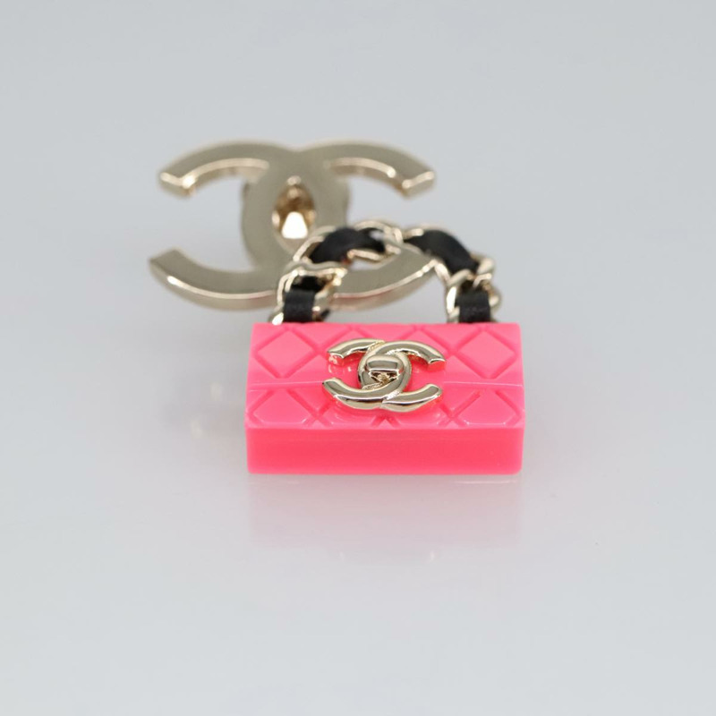 【日本直送】香奈兒 COCO 馬克胸針金屬銀色 CC 正品 98931-6