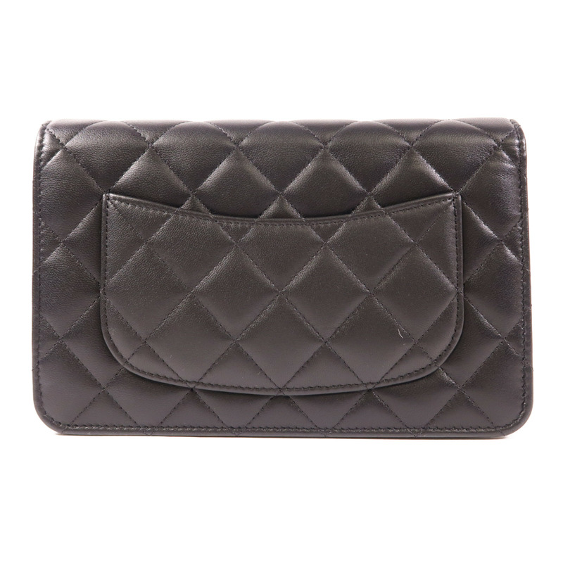 CHANEL 羊皮皮革WOC Wallet On Chain銀扣鏈帶肩背袋-1