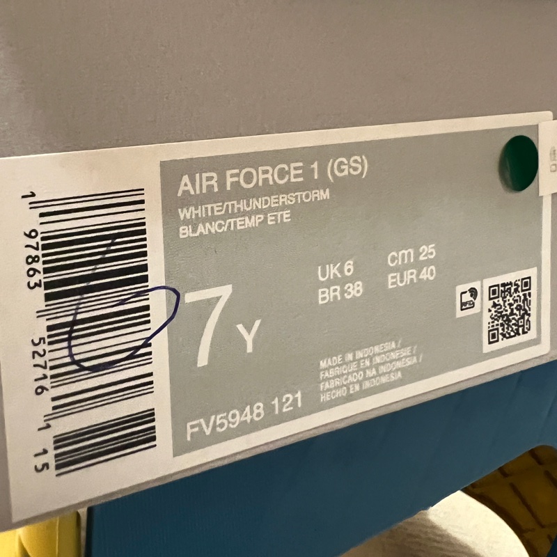 Nike Air Force 1 GS 靛藍FV5948-121-10