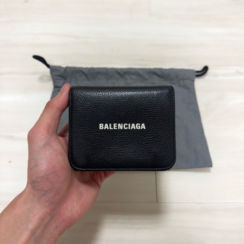 balenciaga 牛皮三折短夾