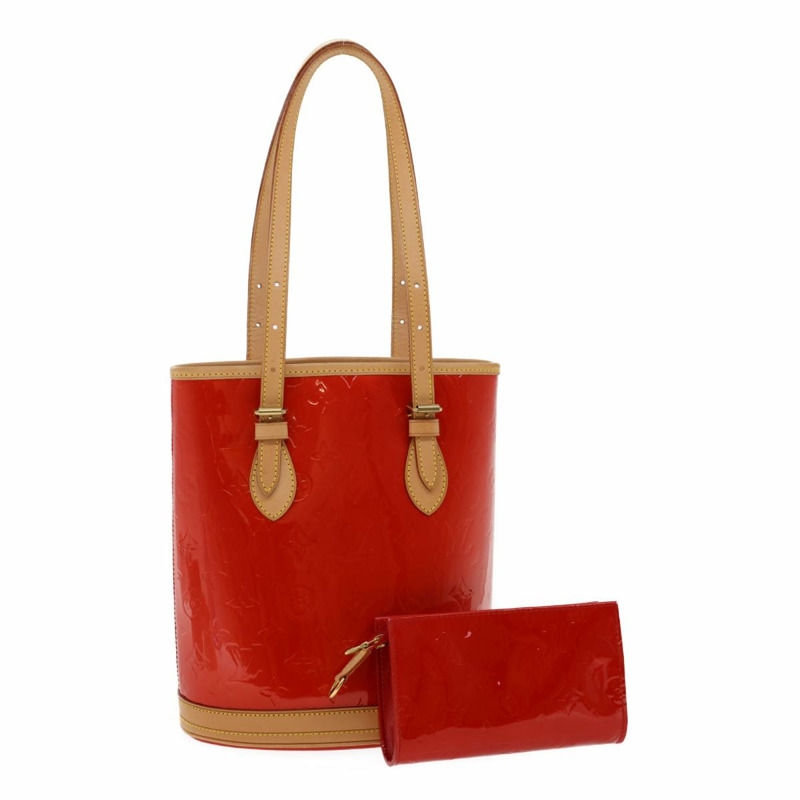 【日本直送】路易威登 Monogram Vernis 水桶包 PM 單肩包 SP Order Rouge Auth 22324SM-0