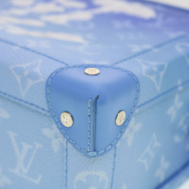 【日本直送】路易威登 Monogram Clouds Soft Trunk 肩背包 藍色 M45430 LV Auth 42826SM-13