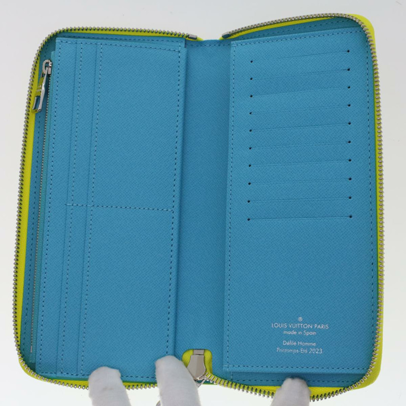 【日本直送】LOUIS VUITTON Playground Zippy 皮夾 垂直皮夾 黃色 M82005 正品 48507SM-8