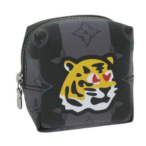 路易威登 Monogram Eclipse 條紋 NIGO Porte Cles 方形包 MP3224 正品 60208SM