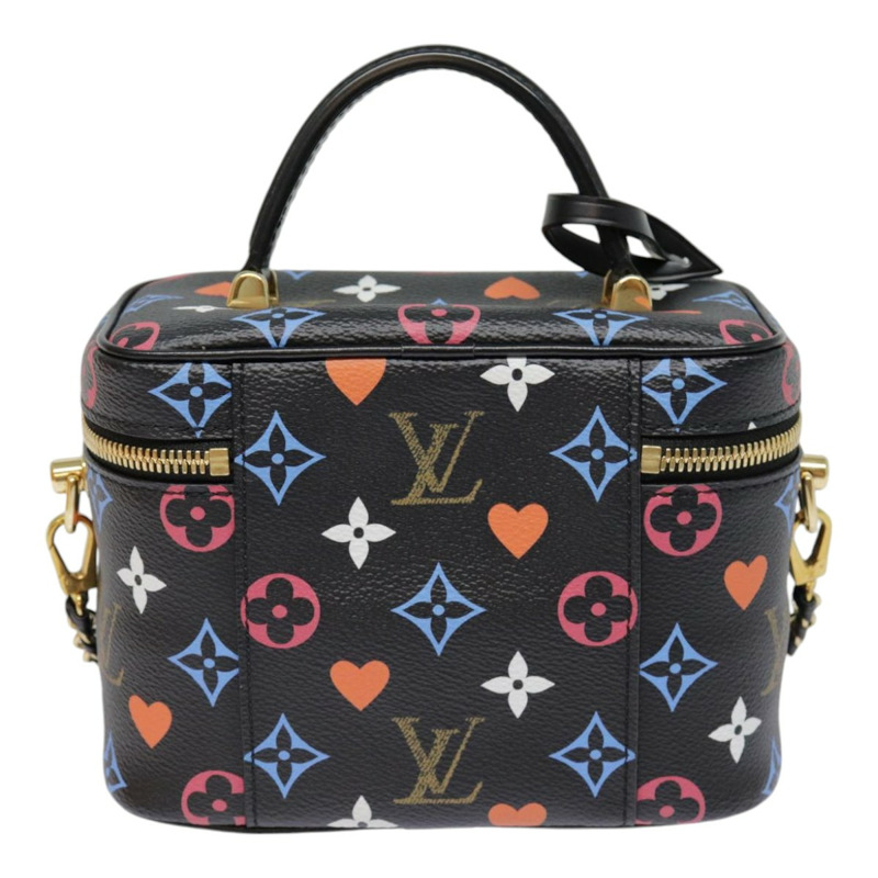 【日本直送】路易威登 Monogram Game On Vanity PM 手提包 黑色 M57482 LV 正品 89082SM-1