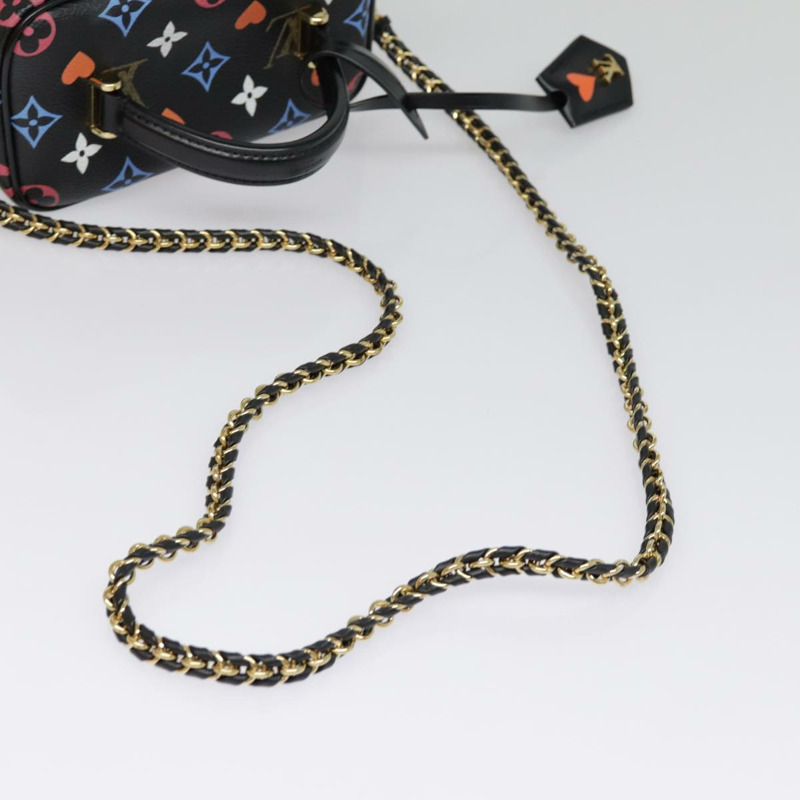 【日本直送】路易威登 Monogram Game On Vanity PM 手提包 黑色 M57482 LV 正品 89082SM-6