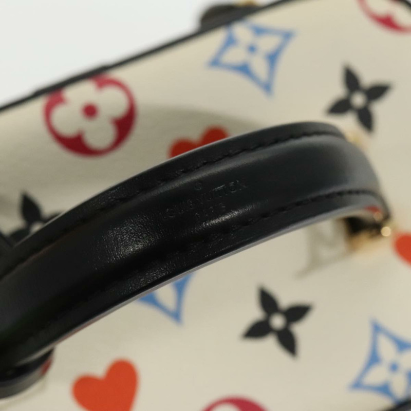 【日本直送】路易威登 Monogram Game On Vanity PM 手提包 白色 M57458 LV 正品 95387SM-21