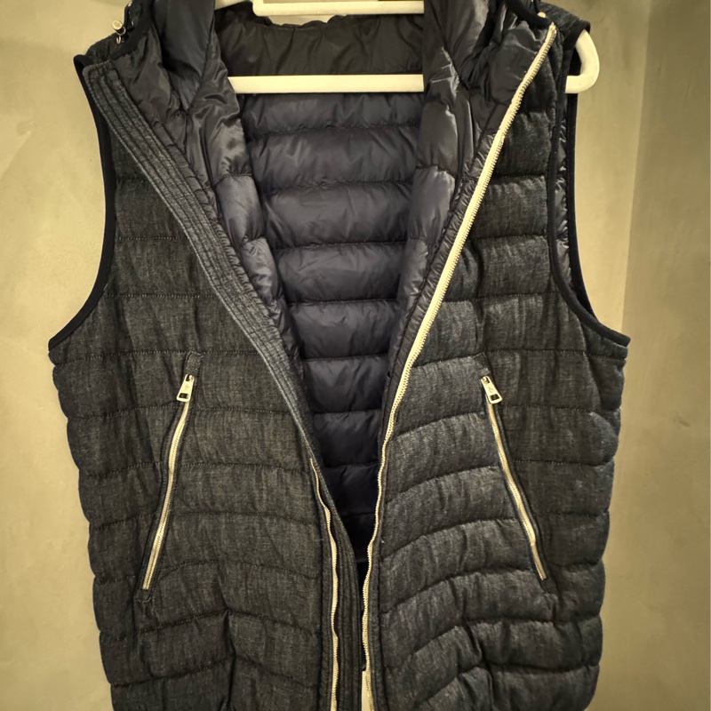 Moncler Dover Hooded Down Vest Moncler男生牛仔布羽絨背心-8