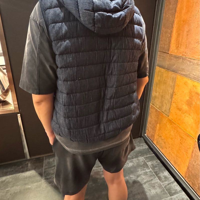 Moncler Dover Hooded Down Vest Moncler男生牛仔布羽絨背心-11