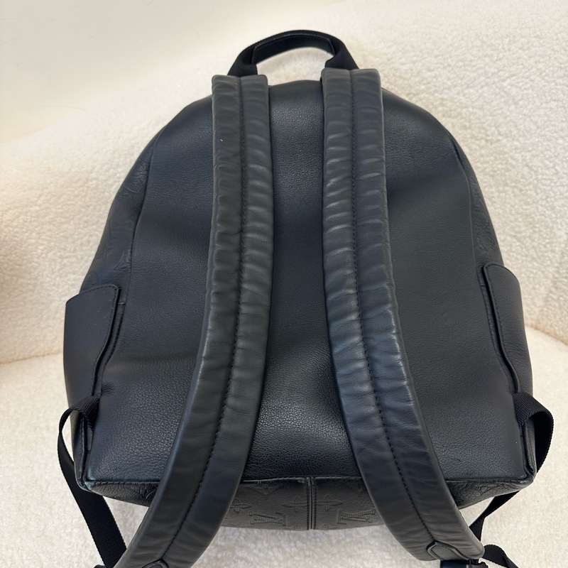 LV路易威登阿波羅黑色壓紋雙肩包 23年購入-3