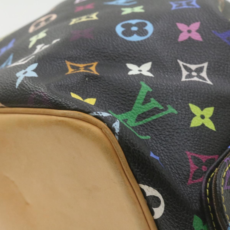 【日本直送】路易威登 Monogram Multicolor Noe 肩背包 黑色 M42230 LV Auth am337bAV-16