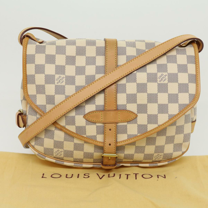 【日本直送】路易威登 Damier Azur 帆布 Saumur 30 單肩包 N48202 LV 授權 31179AV-11