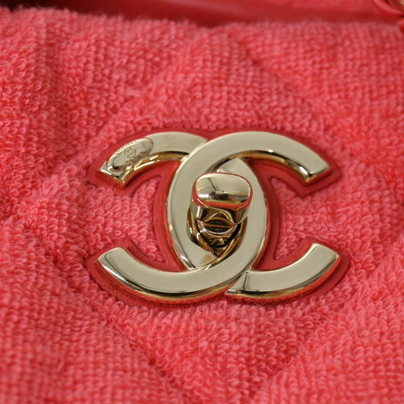 【日本直送】香奈兒鏈條手提包 絨面兩用款 粉紅色 CC 正品 ar9158SAV-18