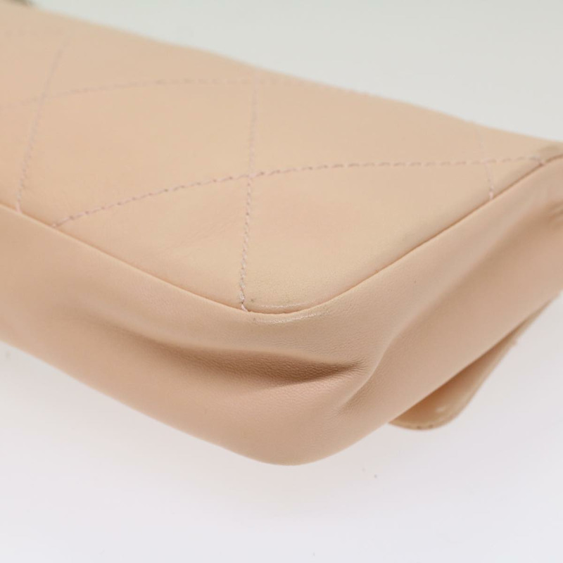 【日本直送】香奈兒 Matelasse 鏈條單肩包 皮革 粉紅色 CC 正品 53097V-14