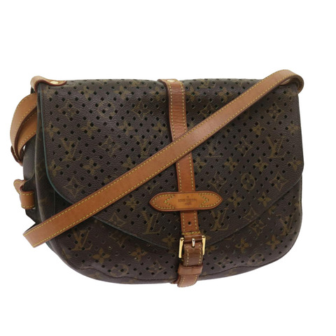 路易威登 Monogram Perfo Saumur 30 肩背包 M93998 LV 授權 68806AV