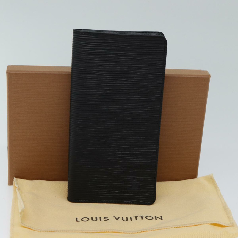 【日本直送】路易威登 Epi Porte Cartes Credit 長皮夾黑色 M63212 LV 正品 am6036V-11
