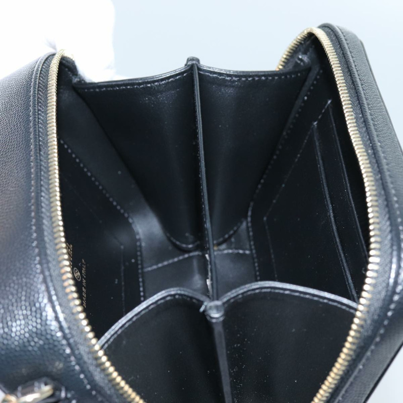 【日本直送】香奈兒 (CHANEL) 鏈條 CC Figly 迷你肩包，小牛皮，黑色，A84452 CC Auth ar11762AV-20