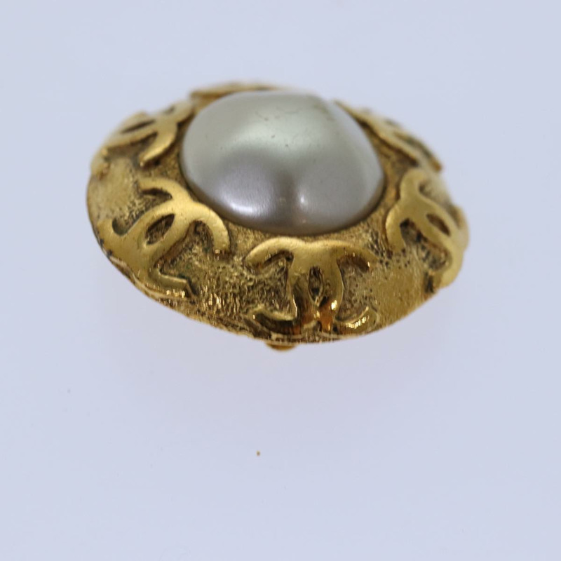 【日本直送】香奈兒 COCO 標誌耳環 金屬金色 CC Auth hk1466V-12