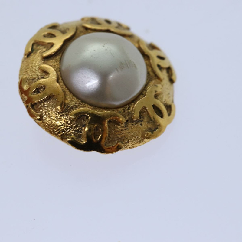 【日本直送】香奈兒 COCO 標誌耳環 金屬金色 CC Auth hk1466V-13