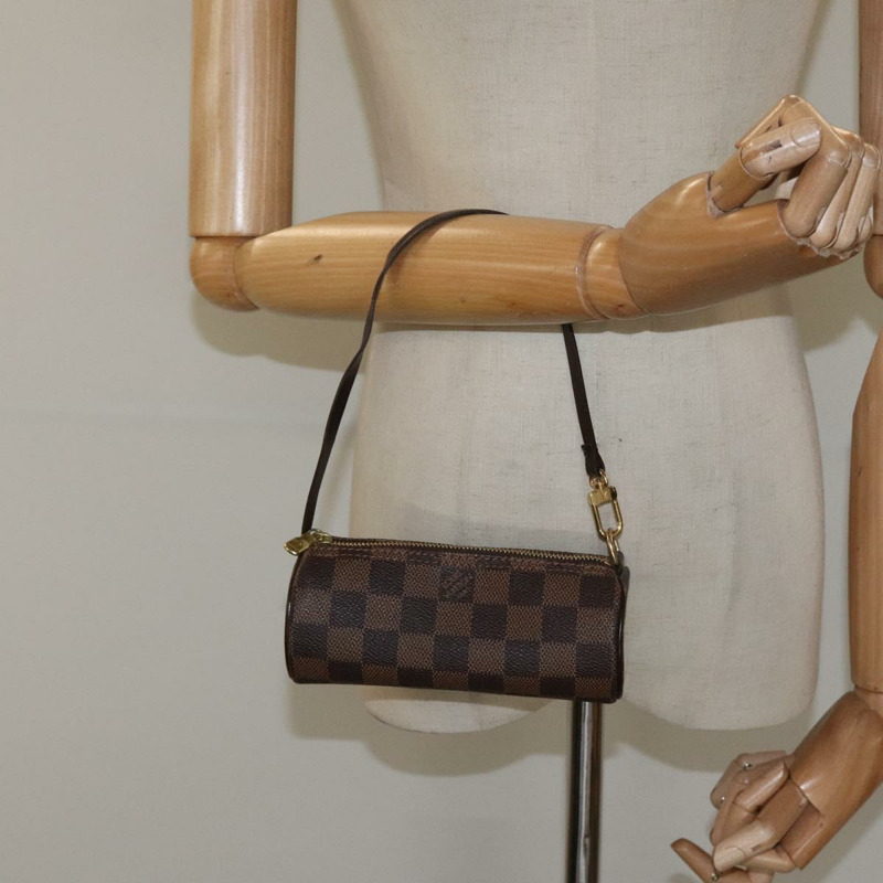 【日本直送】路易威登 Damier Ebene Papillon 手拿包 LV Auth sw555-19