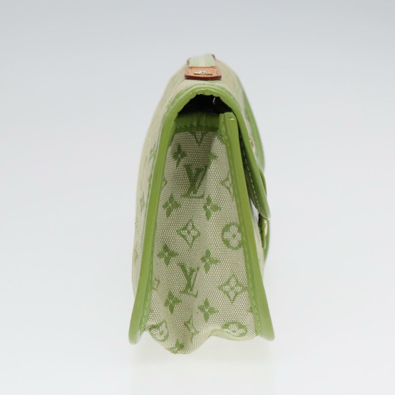 【日本直送】路易威登 Monogram Mini Trousse Marie Kate 手拿包 綠色 M92935 正品 88437V-2