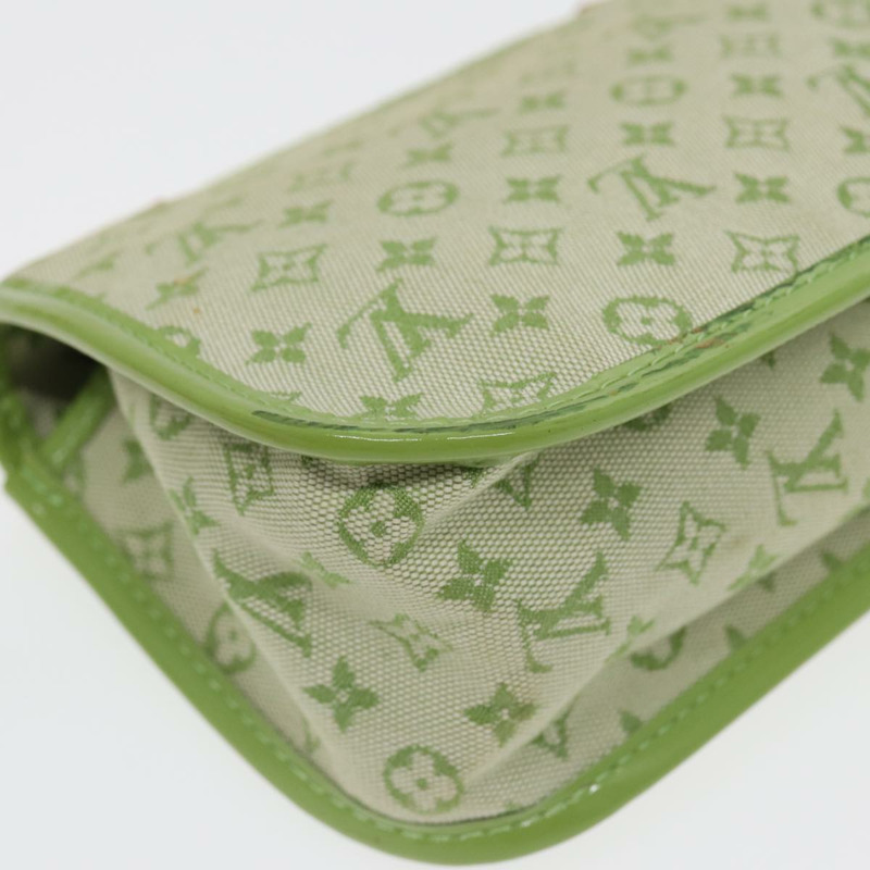 【日本直送】路易威登 Monogram Mini Trousse Marie Kate 手拿包 綠色 M92935 正品 88437V-16