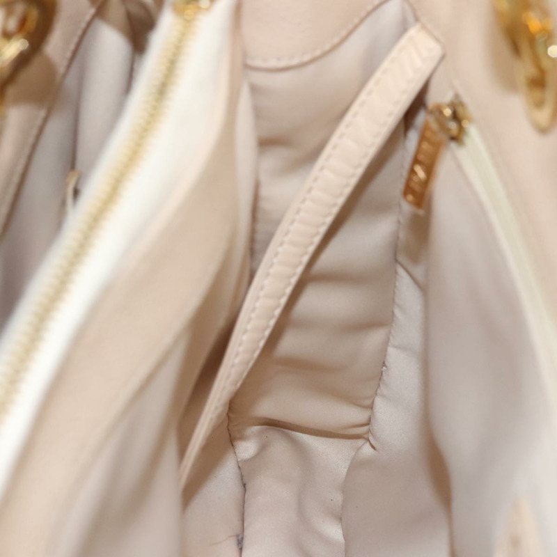 【日本直送】香奈兒 Matelasse 鏈條托特包 魚子醬色 膚色 米色 金 CC 正品 PP121V-18