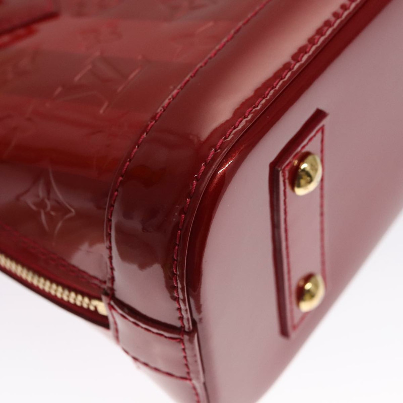 【日本直送】路易威登 Vernis Rayure Alma BB 包 2way Pomme D'amour M91593 正品 105512AV-15