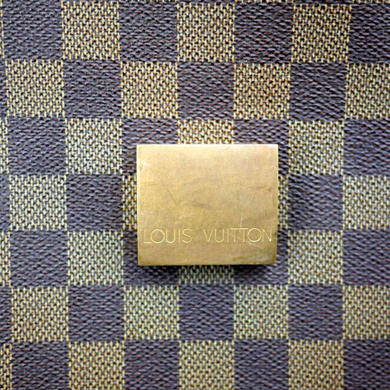 Louis Vuitton 經典棋盤格絕版公事包,LV,路易威登,手提包,電腦包,真皮包,古董包,二手真品,現貨,免運-11