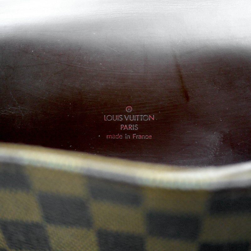 Louis Vuitton 經典棋盤格絕版公事包,LV,路易威登,手提包,電腦包,真皮包,古董包,二手真品,現貨,免運-12