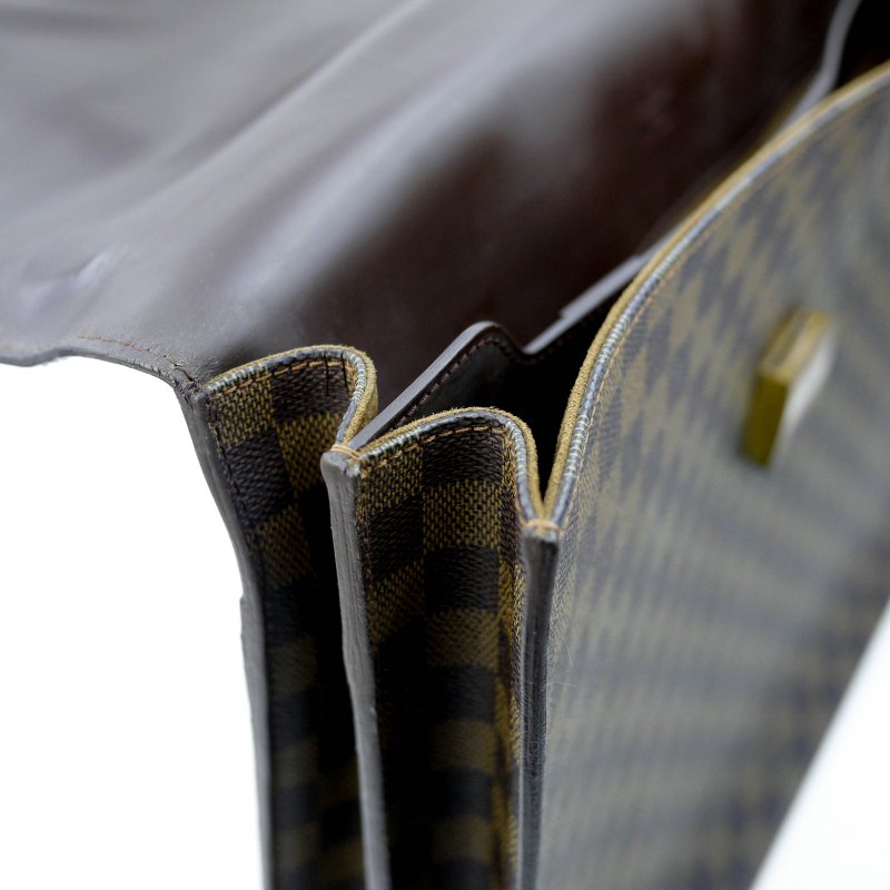 Louis Vuitton 經典棋盤格絕版公事包,LV,路易威登,手提包,電腦包,真皮包,古董包,二手真品,現貨,免運-18