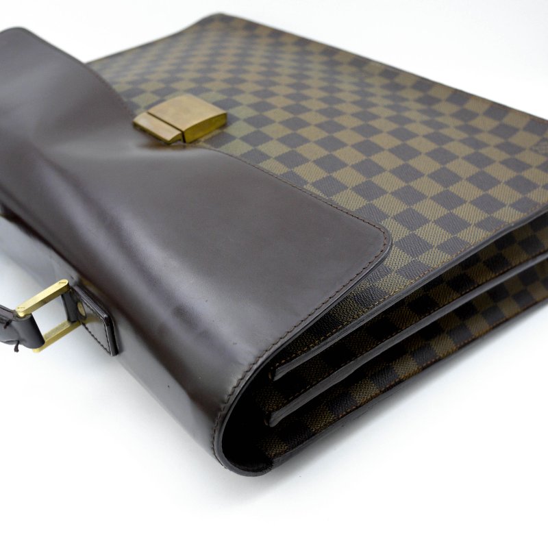 Louis Vuitton 經典棋盤格絕版公事包,LV,路易威登,手提包,電腦包,真皮包,古董包,二手真品,現貨,免運-24