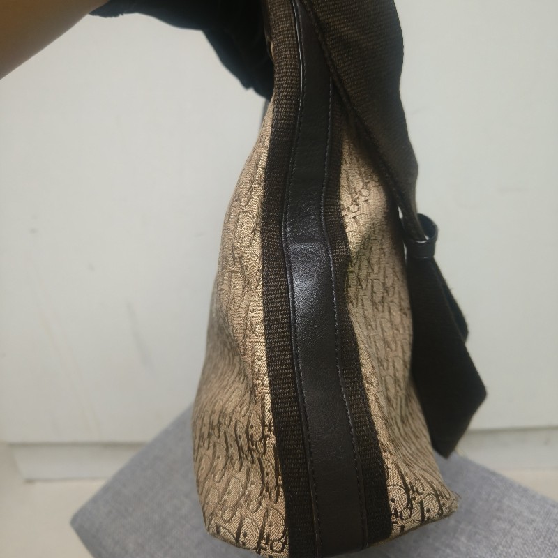 ㊣✨Christian Dior✨迪奧 CD 咖啡色 老花 刺繡 通勤包 肩背包 斜背包/二手包/保證正品🌳二手樹屋🌳-4