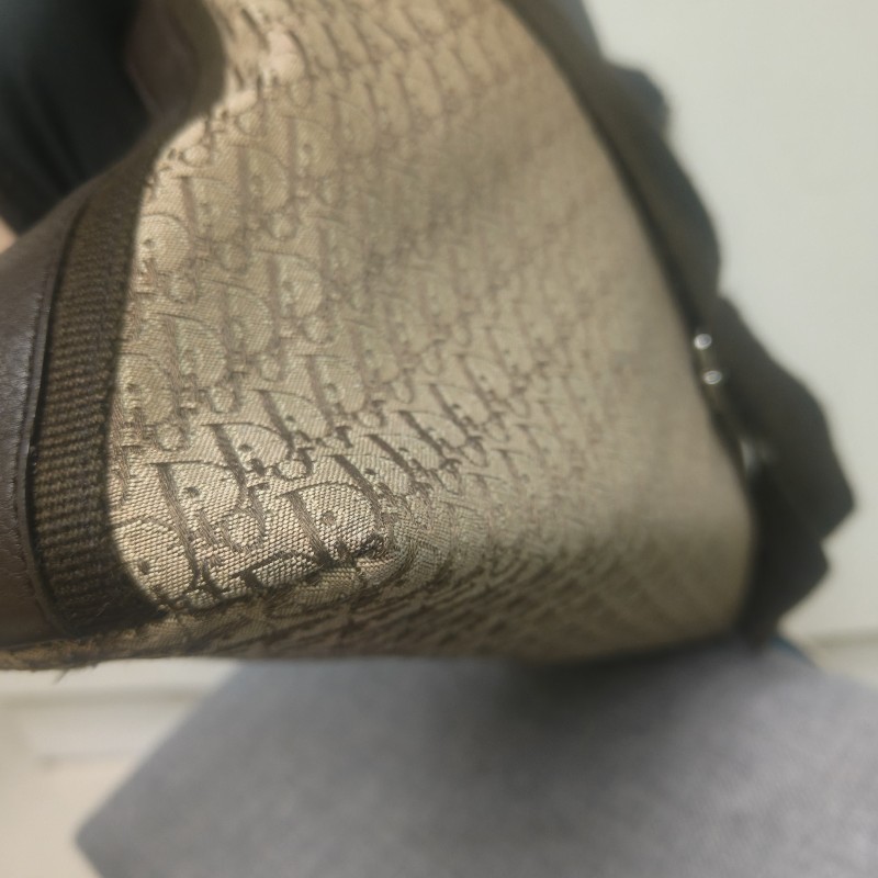 ㊣✨Christian Dior✨迪奧 CD 咖啡色 老花 刺繡 通勤包 肩背包 斜背包/二手包/保證正品🌳二手樹屋🌳-11