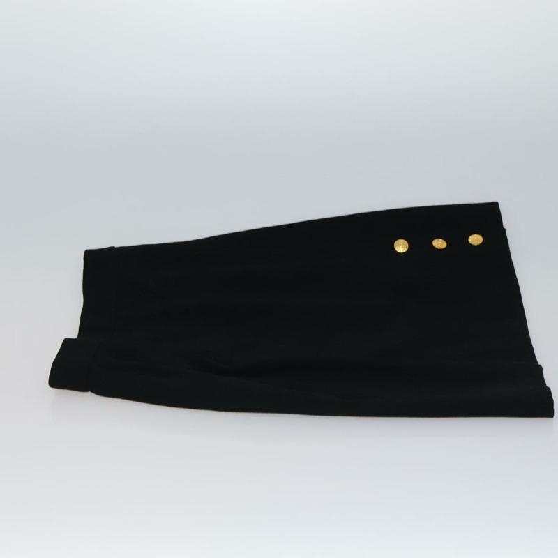 【日本直送】香奈兒 (CHANEL) 羊毛半身裙 黑色 CC 正品 FF3749V-4